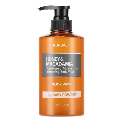 KUNDAL - Honey & Macadamia Body Wash Baby Powder 500ml
