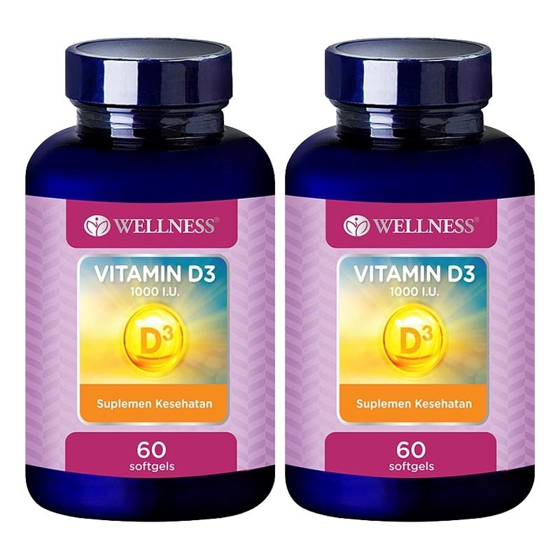 Twin Pack Vitamin D3 1000IU Softgel 60'S