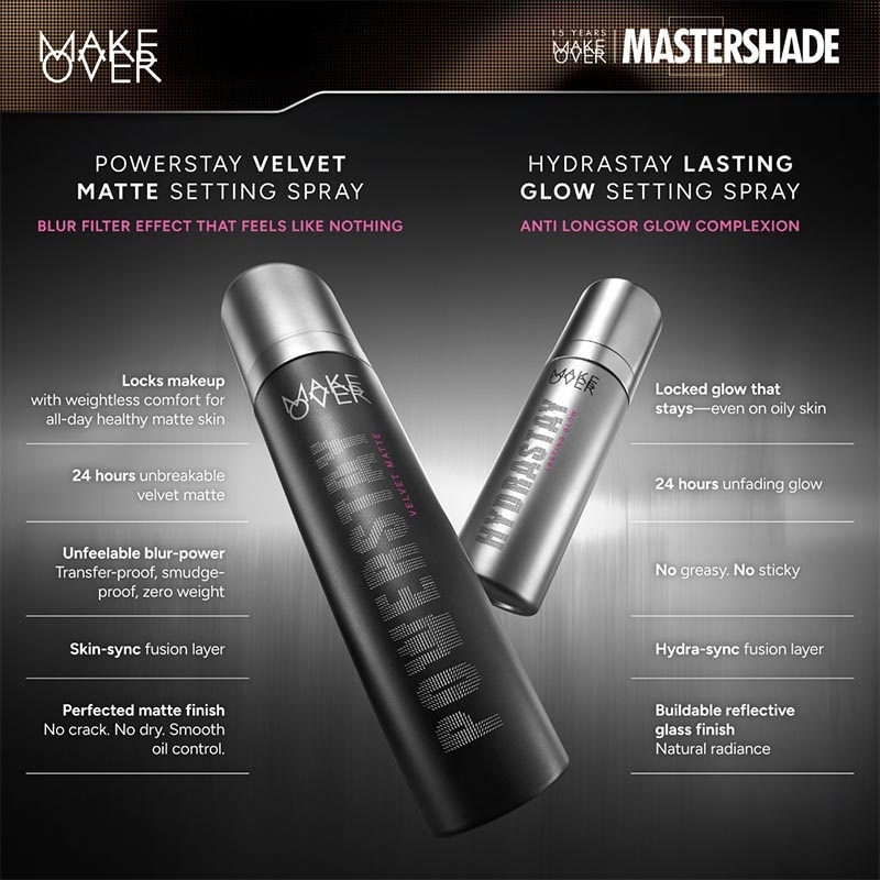 [EXCLUSIVE BUNDLE] Powerstay 24H Matte Powder Foundation N30 Natural Beige + Hydrastay Lasting Glow Setting Spray