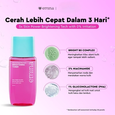 EMINA - Niacinamide PHA Pore Brightening Toner  100ml
