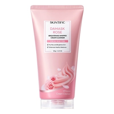 SKINTIFIC - Damask Rose Brightening Whipped Cream Cleanser 120g