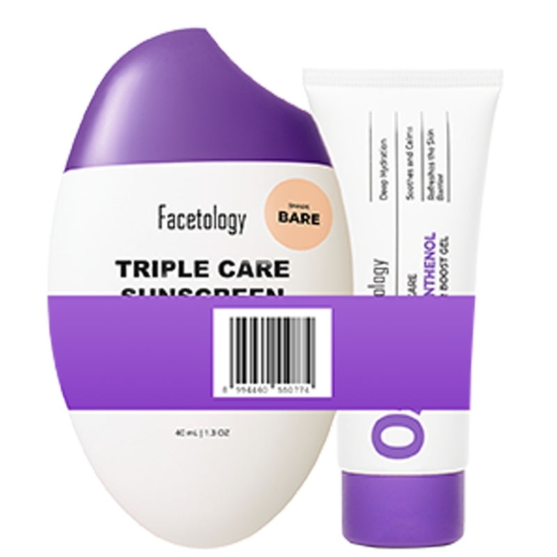 Bundling Triple Care Sunscreen Tinted SPF 50 40ml + Triple Care 5% Panthenol Barrier Boost Gel 10ml