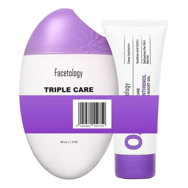 Bundling Triple Care Sunscreen SPF 40 40ml + Triple Care 5% Panthenol Barrier Boost Gel 10ml