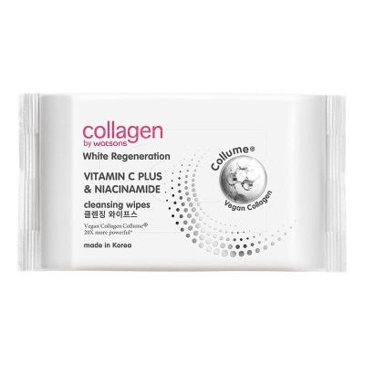 COLLAGEN BY WATSONS White Regeneration Cleansing Wipes 30S image