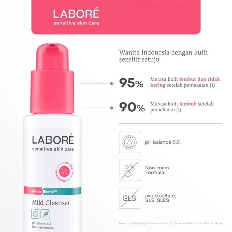 Twin Pack Sensitive Skin Care GentleBiome Mild Cleanser 225ml