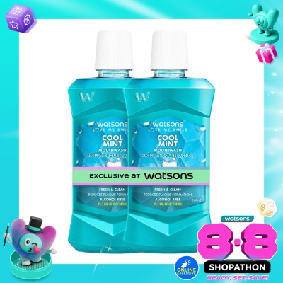 WATSONS COLLECTION - Cool Mint Mouth Wash 500ml X 2 image