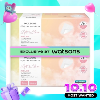 WATSONS COLLECTION Air Laid Facial Puffs Bundle 90'S X 2 image