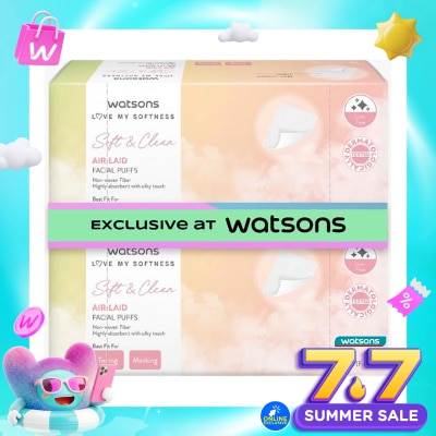 WATSONS COLLECTION - Air-Laid Facial Puffs Bundle 90'S X 3
