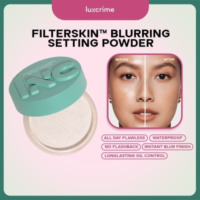LUXCRIME, FilterSkin Blurring Setting Powder Translucent Deep 10g ...