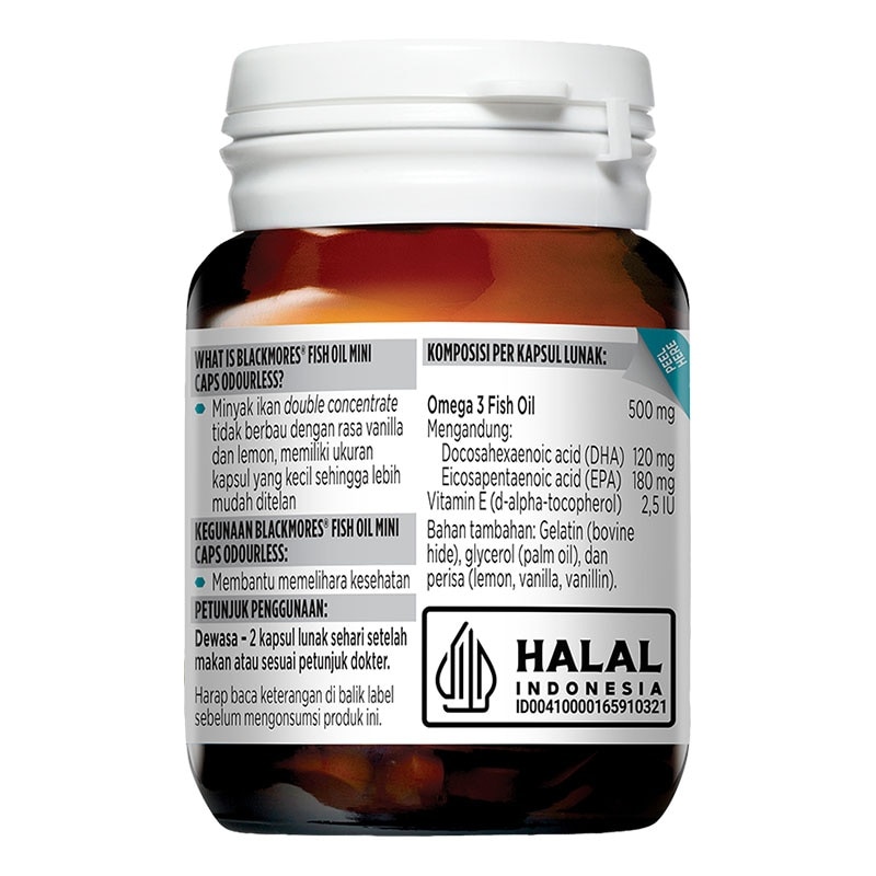 Fish Oil Mini Caps Odourless 30'S
