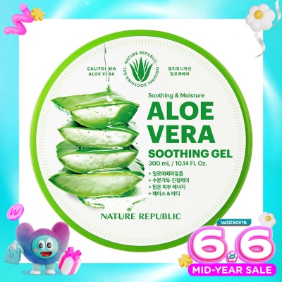 NATURE REPUBLIC - Soothing & Moisture Aloe Vera Soothing Gel 300ml
