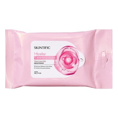 SKINTIFIC - Niacinamide Brightening Micellar Cleansing Wipes