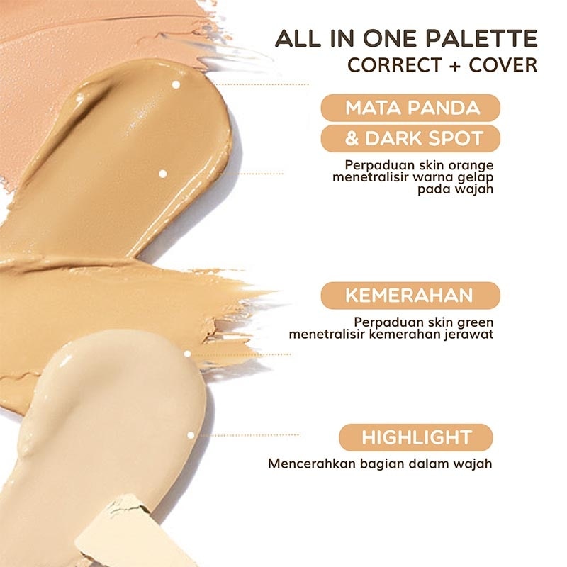 Traceless Cloud Touch Concealer Palette 02 Fair 6g