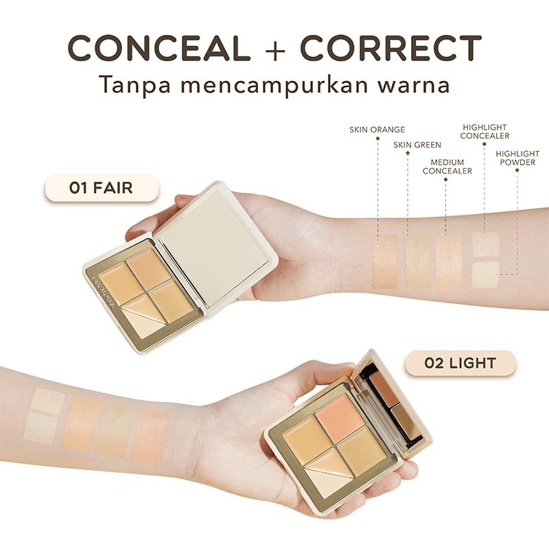Traceless Cloud Touch Concealer Palette 01 Light 6g