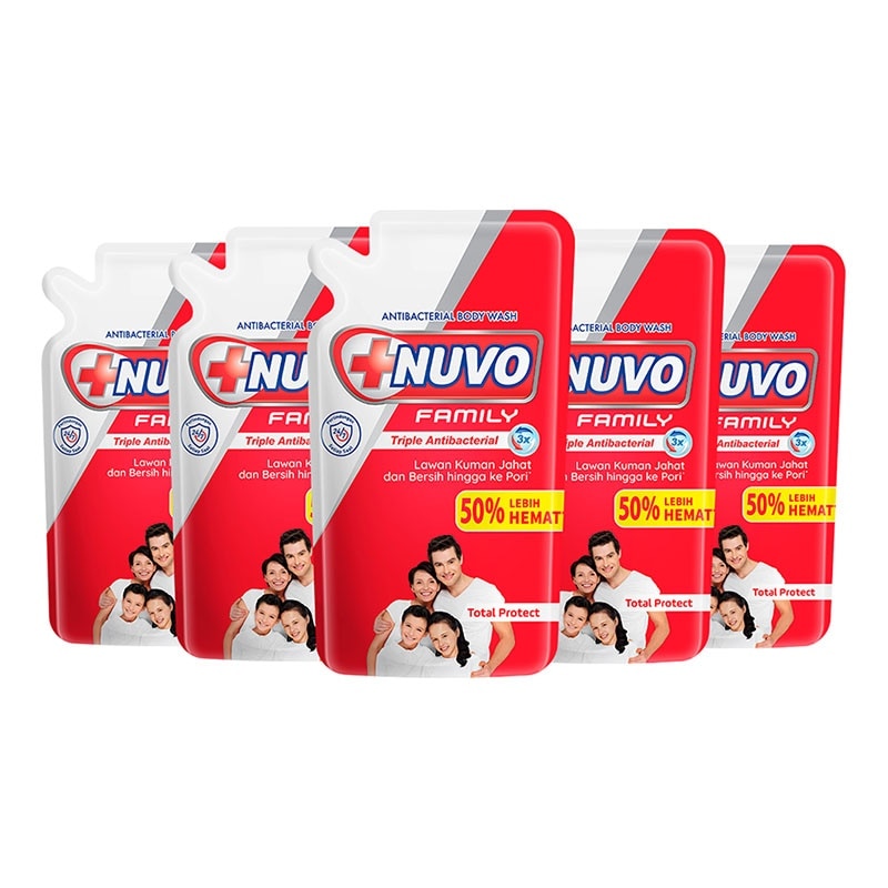 Family Sabun Mandi Cair Total Protect Pouch Bundle 5 X 800g