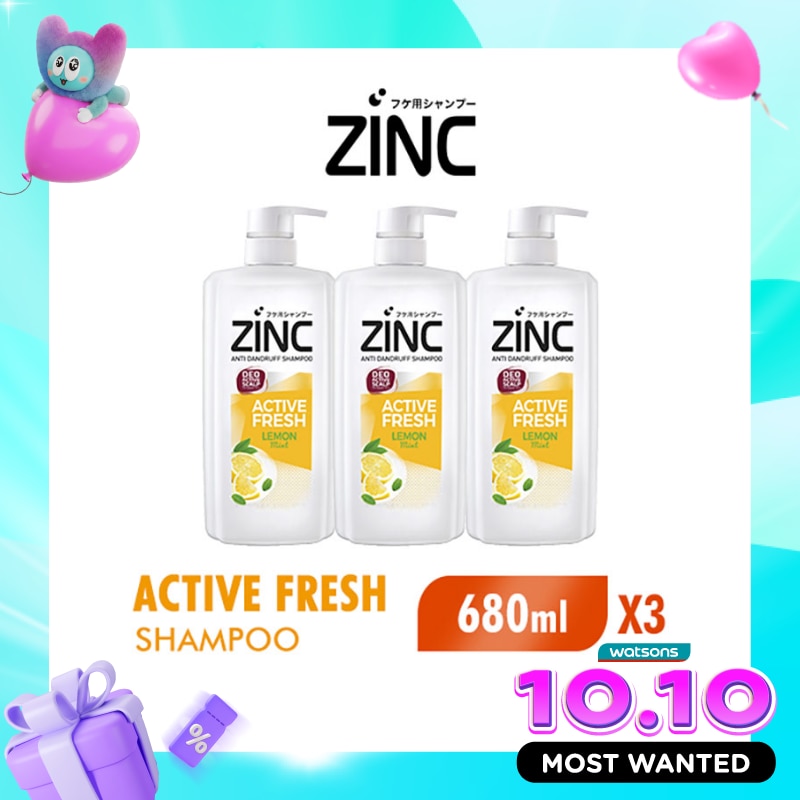 Triple Pack Shampoo Active Fresh Botol 680ml image