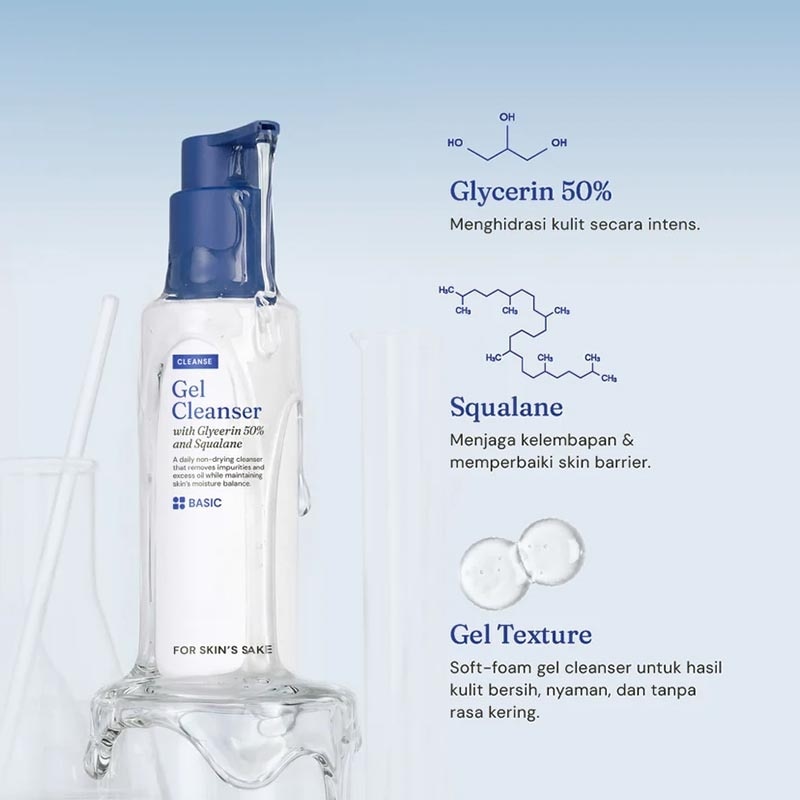 Gel Cleanser with 50% Glycerin & Squalane 100ml