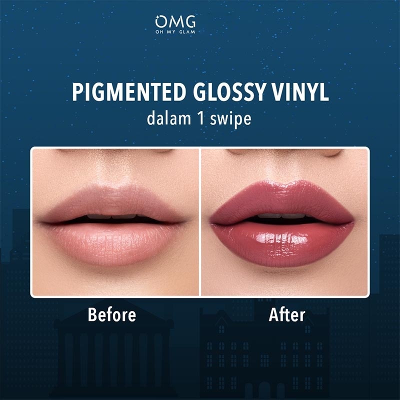 Oh My Glam Colorlast Lip Vinyl 10 Elite Peach 2.5g