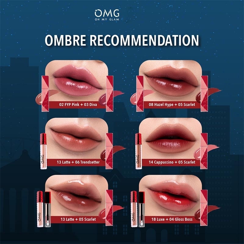 Oh My Glam Colorlast Lip Vinyl 12 Brick Glam 2.5g