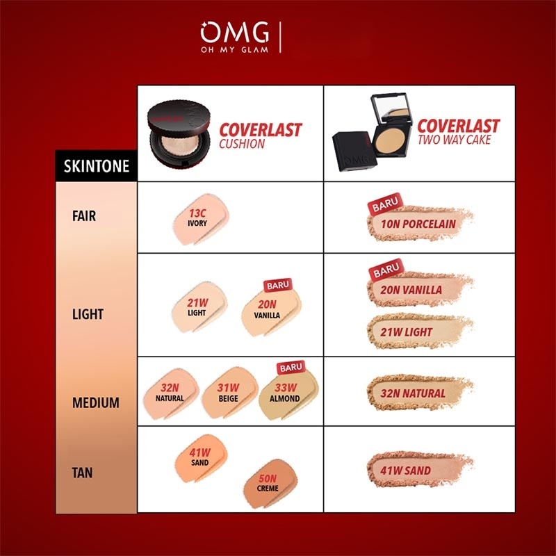 Oh My Glam Coverlast Cushion 20N Vanilla 15g
