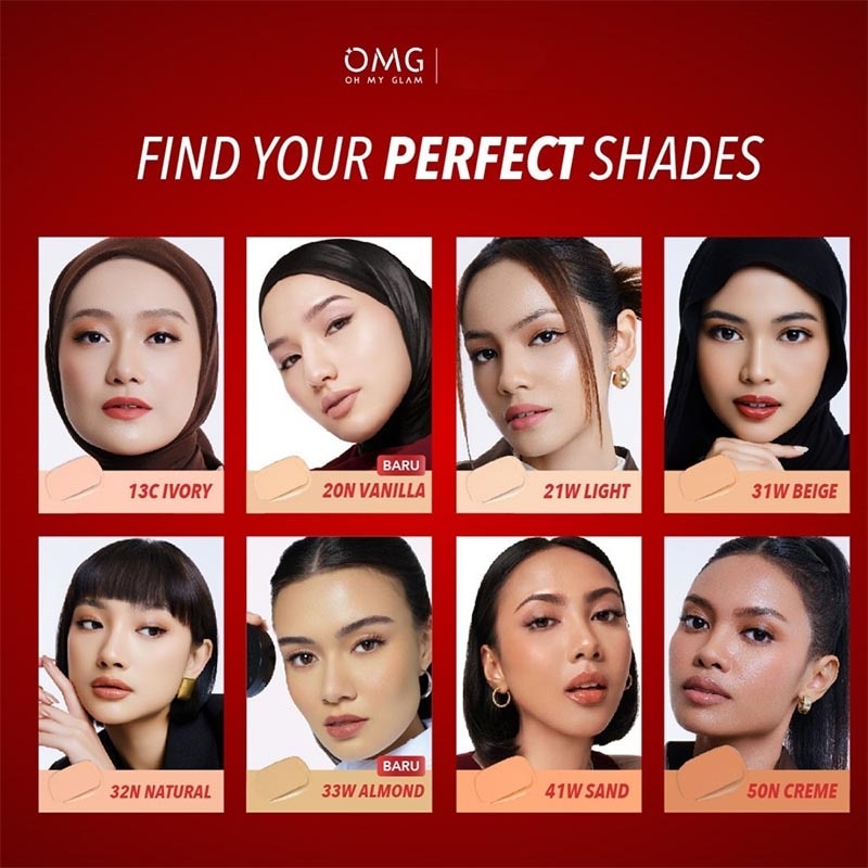 Oh My Glam Coverlast Cushion 33W Almond 15g