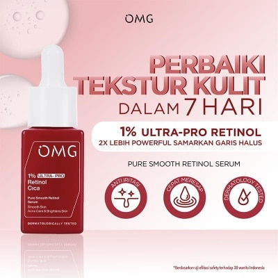 OMG - Oh My Glow 1% Ultra-Pro Retinol Cica Pure Smooth Retinol Serum 17ml