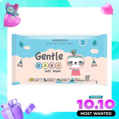 WATSONS COLLECTION Gentle Baby Soft Wipes 20S image