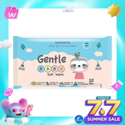 WATSONS COLLECTION - Gentle Baby Soft Wipes 20S