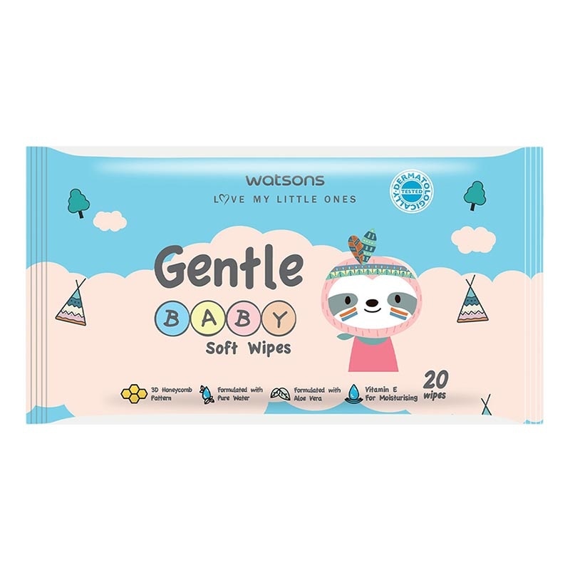 Gentle Baby Soft Wipes 20S