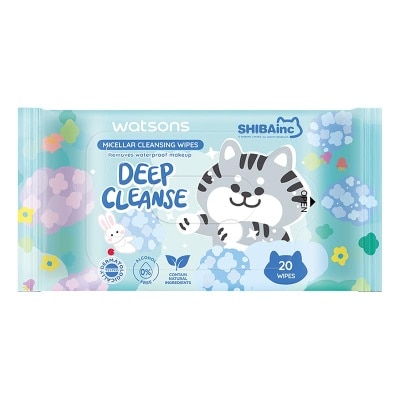 WATSONS COLLECTION - Micellar Cleansing Wipes Deep Cleanse 20'S image