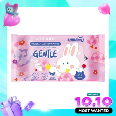 WATSONS Micellar Cleansing Wipes Gentle 20'S image