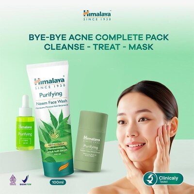 HIMALAYA - Bye Bye Acne Kit Stick Mask 100ml, 30g, 15ml