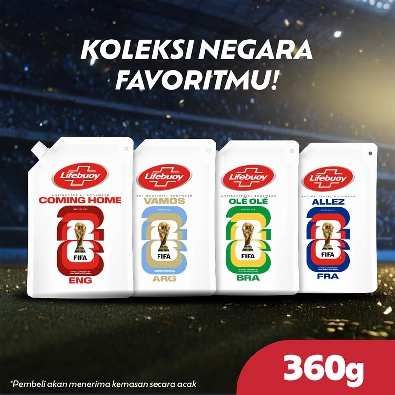 Sabun Mandi Cair Mentholkick FIFA Refill 360g