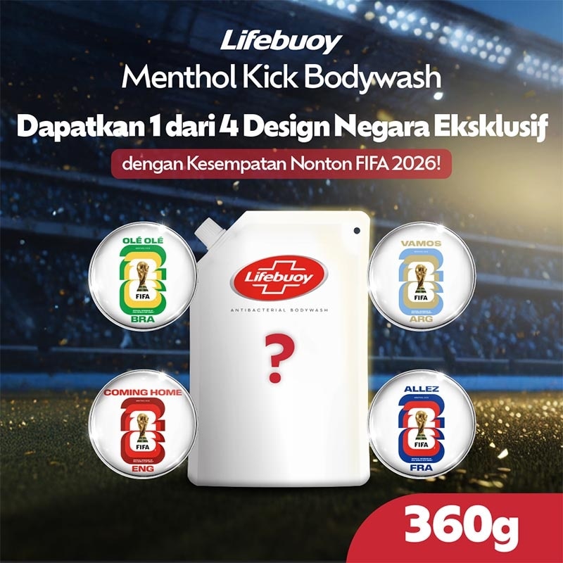 Sabun Mandi Cair Mentholkick FIFA Refill 360g