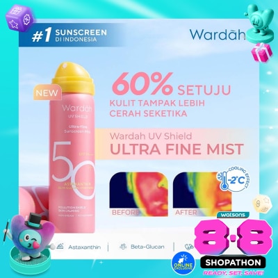WARDAH - UV Shield Ultra-Fine Mist Sunscreen Serum SPF 50+ PA++++ 50ml image