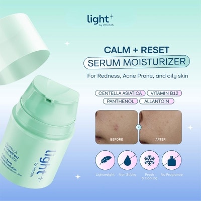 LIGHT+ - Vitamin B12 Calm + Reset Serum Moisturizer 30g
