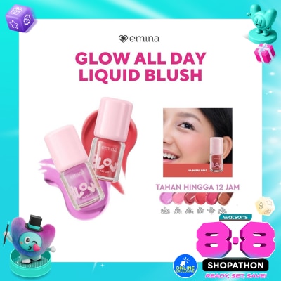 EMINA - Glow All Day Liquid Blush 04 Berry Beat 2.5g image