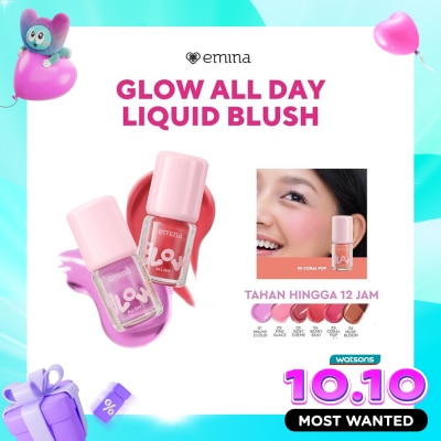 EMINA Glow All Day Liquid Blush 05 Coral Pop 2.5g image
