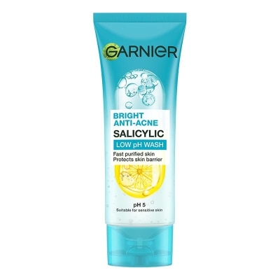 GARNIER - Bright Anti-Acne Salicylic Low pH Wash 100ml