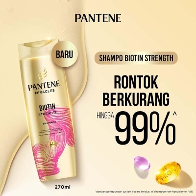 PANTENE - Miracles Shampo Biotin Strength 270ml