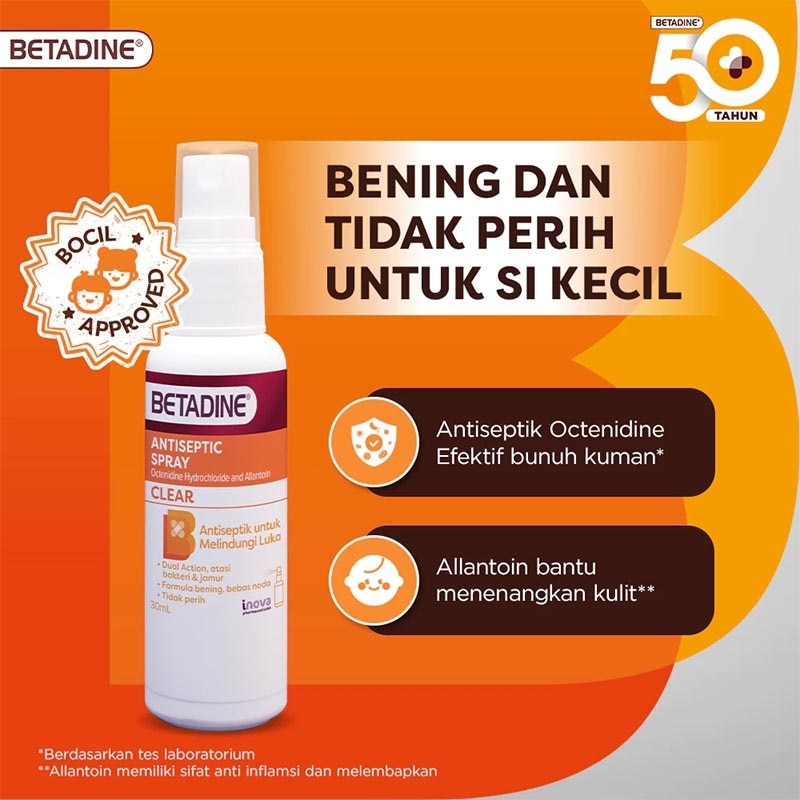BETADINE CLEAR SPRAY 30ML