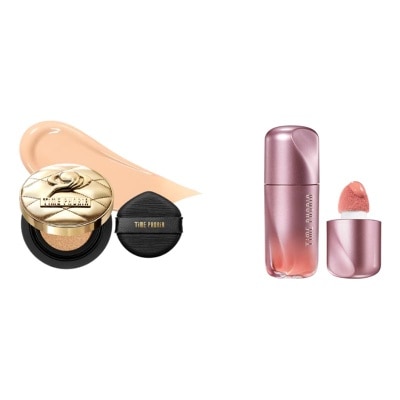 TIME PHORIA - Glow Cushion Creme + Liquid Blush Gentle Hue 01 Creme + 03 Gentle Hue
