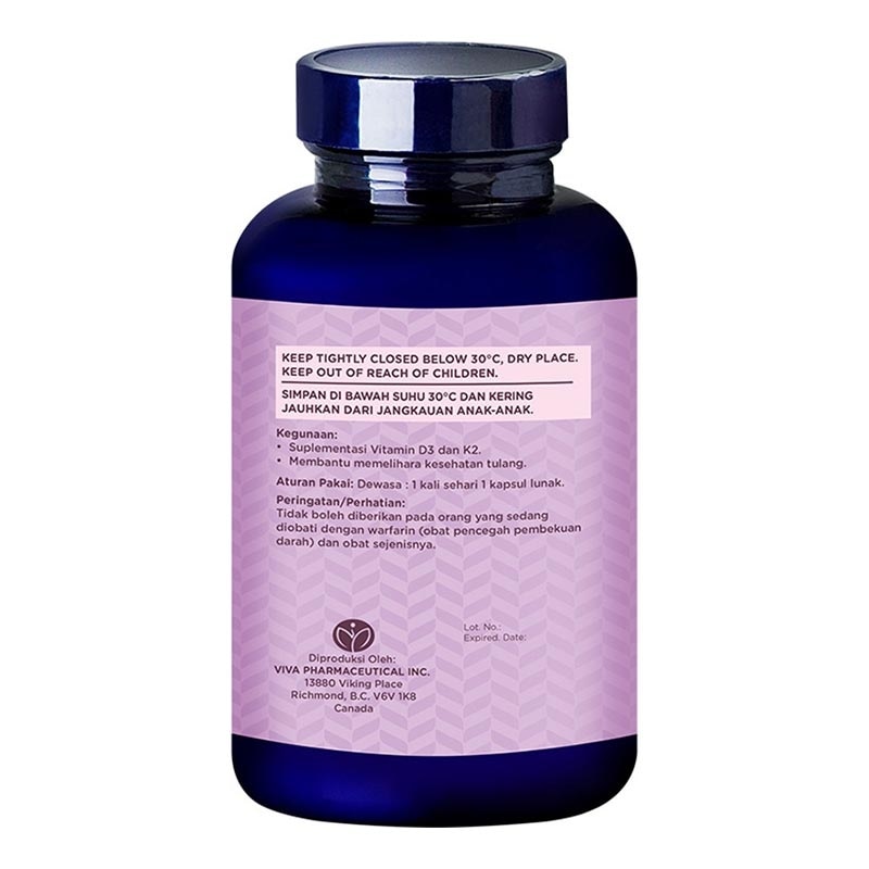 Vitamin D3+K2 Softgel 90'S