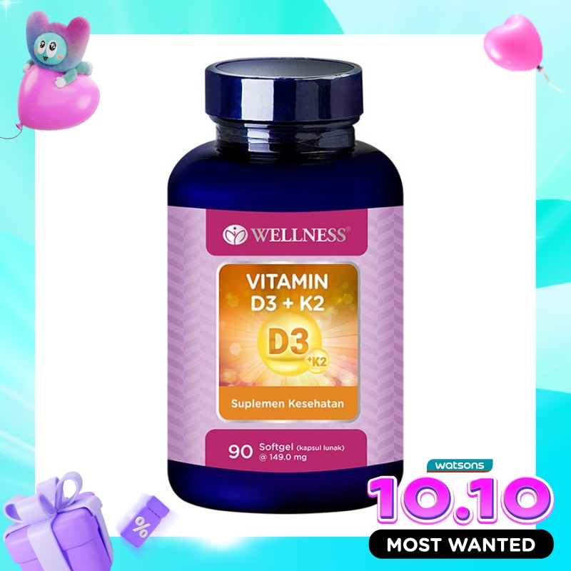 Vitamin D3+K2 Softgel 90'S image