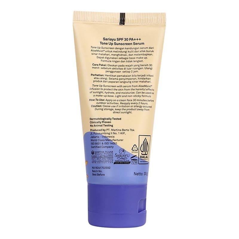 SPF 30 PA+++ Tone Up Sunscreen Serum 30g
