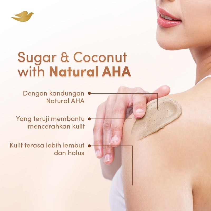 Ice Cream Body Scrub Sugar & Coconut Silky Smooth Natural AHA 280g