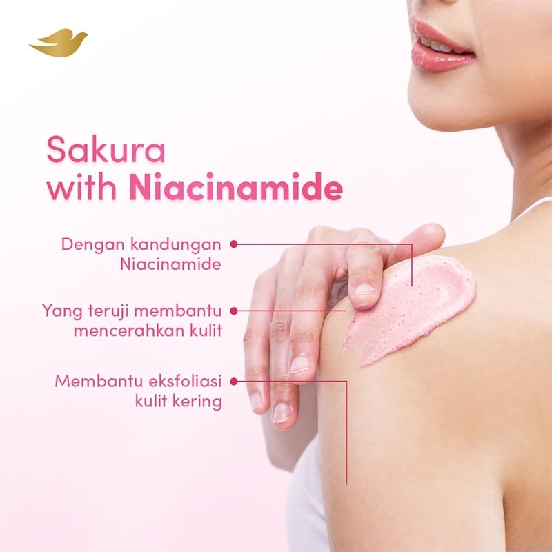 Ice Cream Body Scrub Sakura Radiant Glow Niacinamide 280g