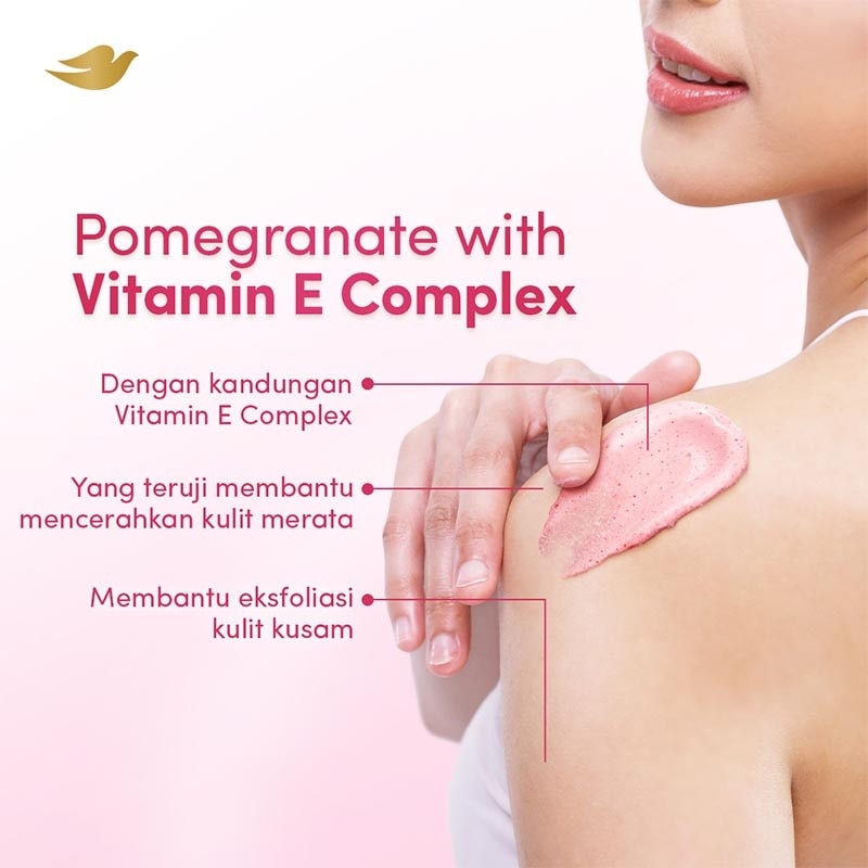 Ice Cream Body Scrub Pomegranate Balanced Soft Vitamin E Complex 280g