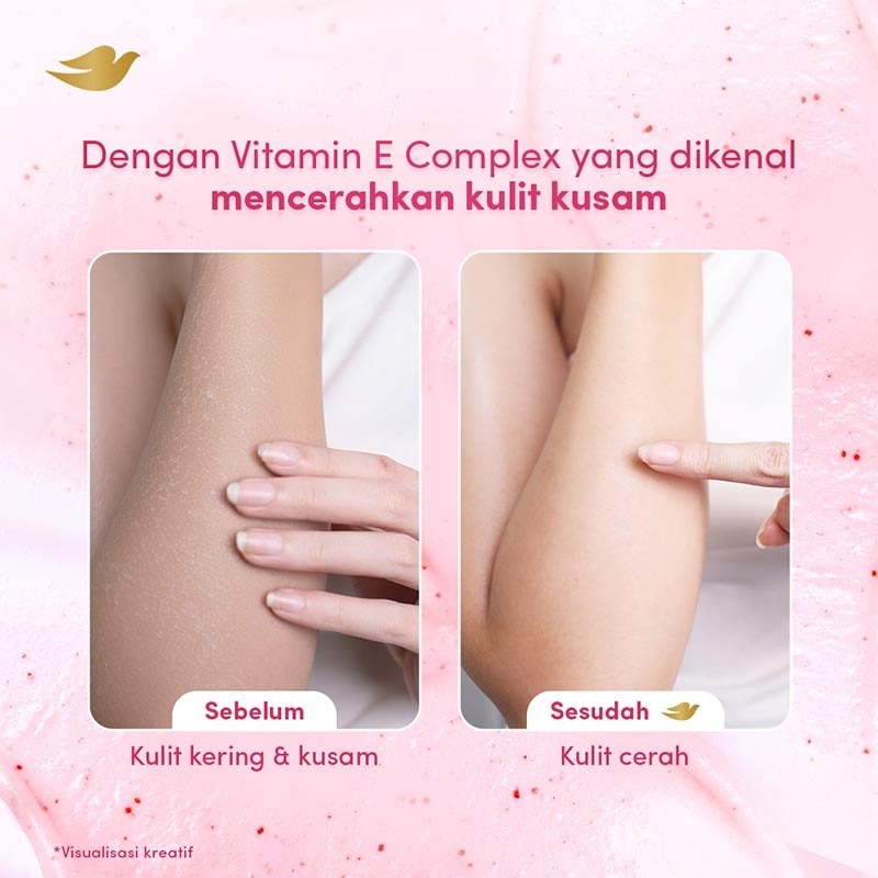 Ice Cream Body Scrub Pomegranate Balanced Soft Vitamin E Complex 280g