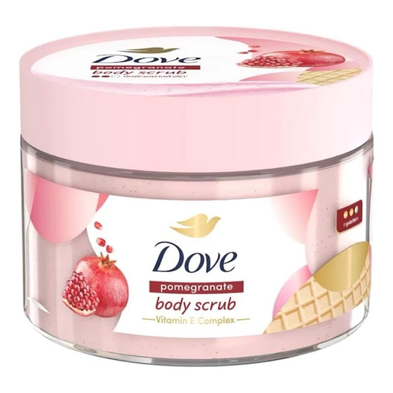Ice Cream Body Scrub Pomegranate Balanced Soft Vitamin E Complex 280g